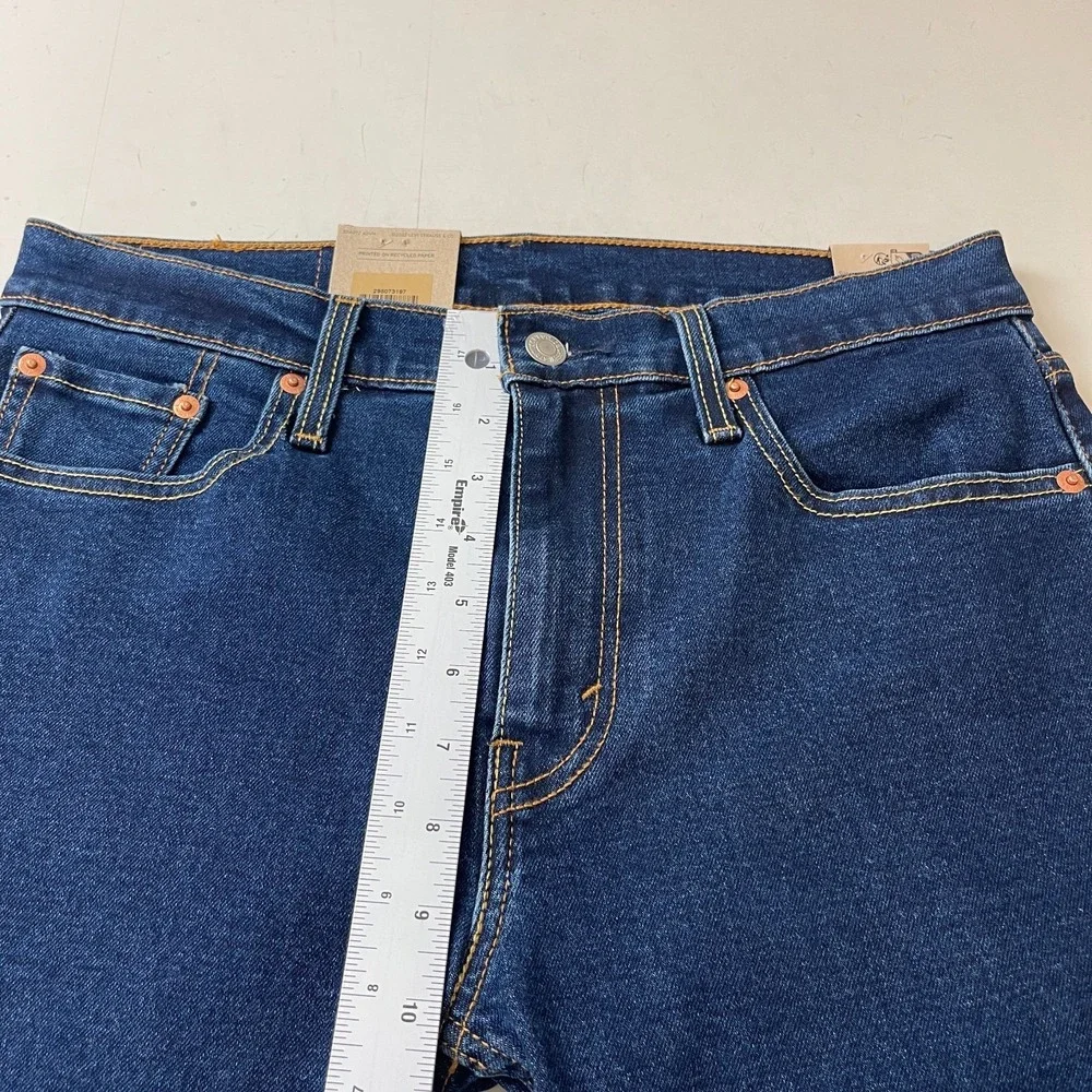 Levi's Jeans Mens 30x30 Blue 502 Taper Fit Dark Wash Indigo Denim Preppy Minimal